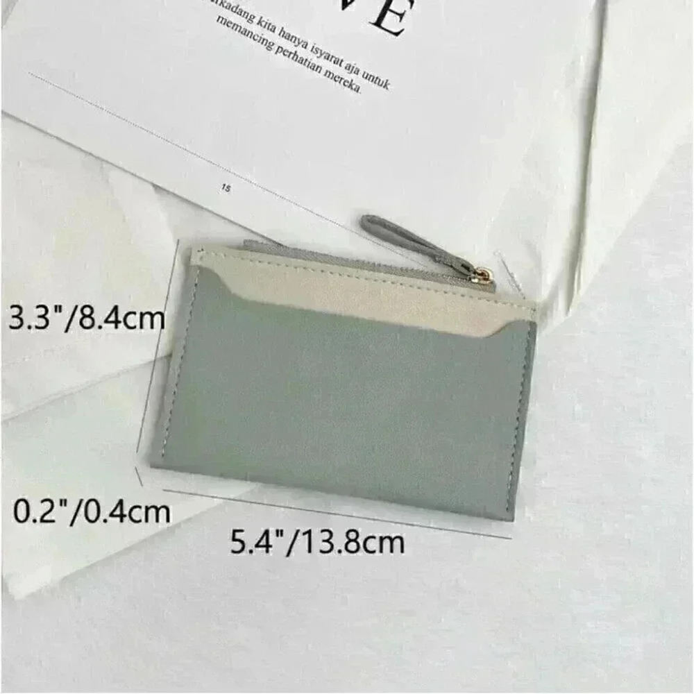 ⚠️Clearance🫧Two Tone Card Holder / Wallet Light Grey - Picture 4 of 4